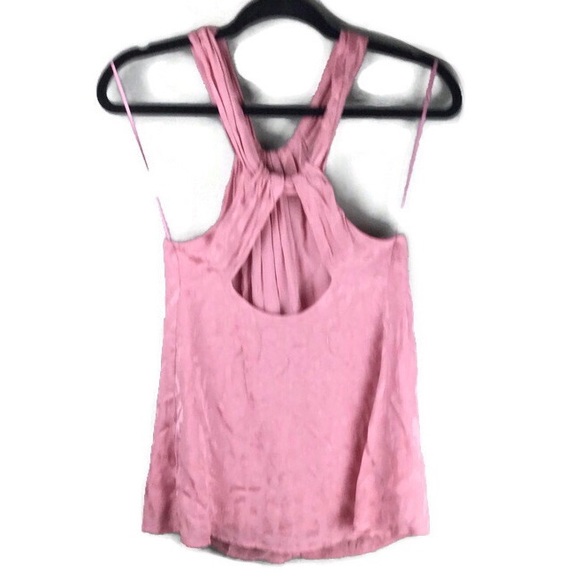 Zara Spotted Cutout Back Pink Halter Tank Size XS - Picture 3 of 8